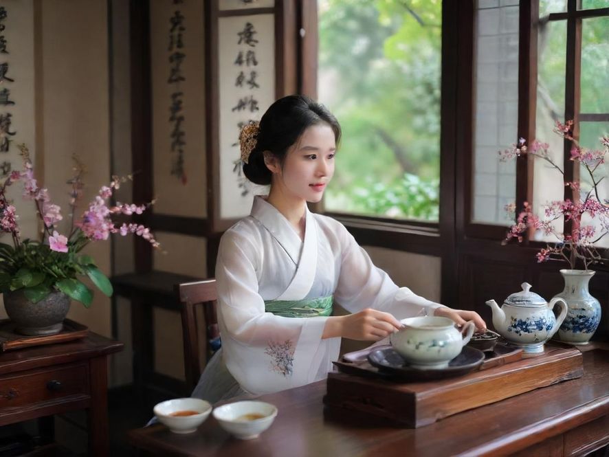 百花丛品茶会所温馨环境展示