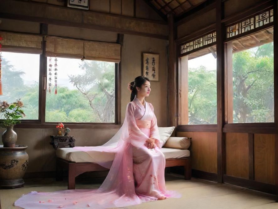 熟女休闲娱乐场景温馨画面