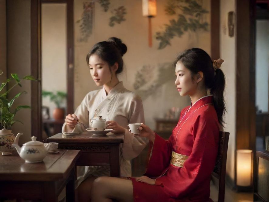 深圳品茶美女茶艺表演