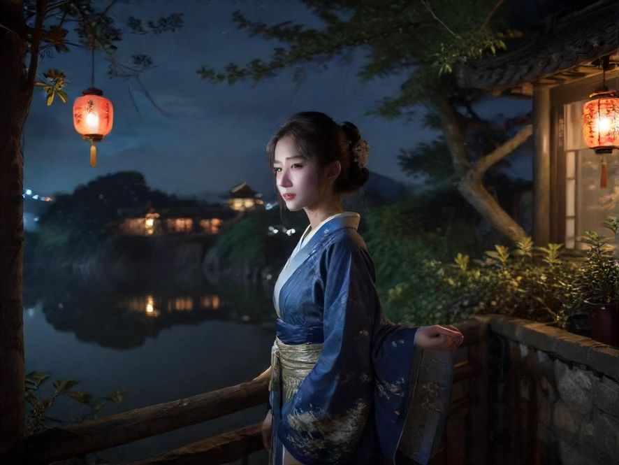 深圳宝安喝茶茶社夜景外观