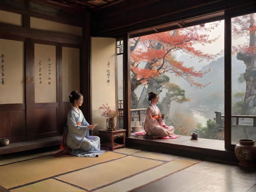 广州高端会所茶艺表演场景