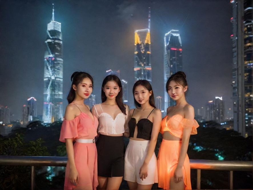 犬马之家广州夜景外观展示