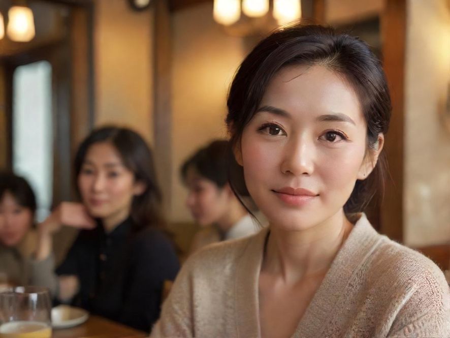 熟女气质肖像温馨氛围