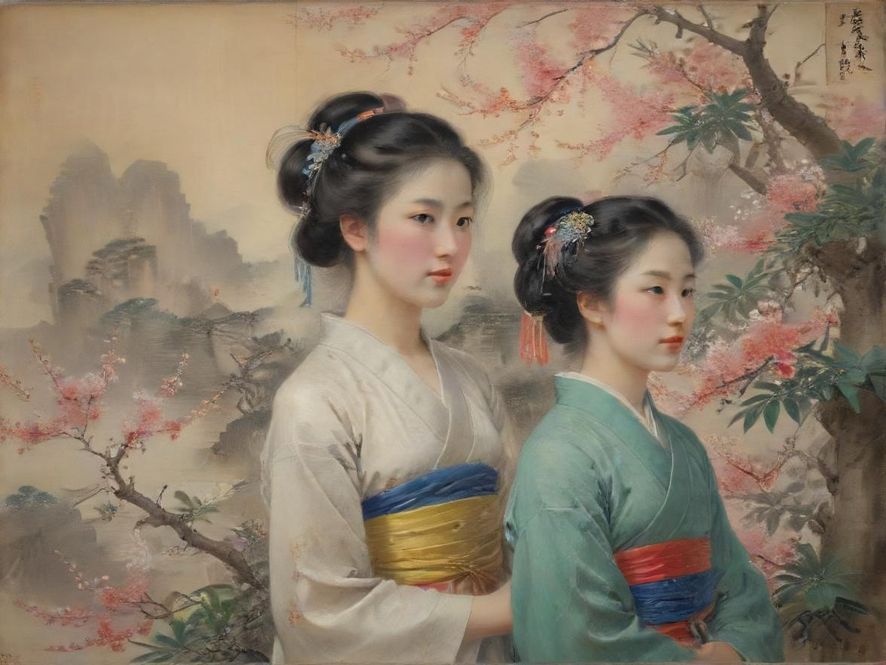 展示广州百花园佰论坛界面的抽象科技感图片