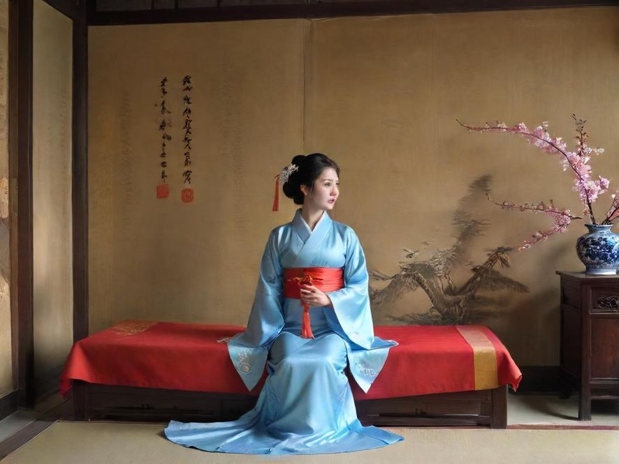 桑拿房内放松的场景