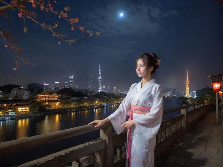 广州桑拿会所夜景外观