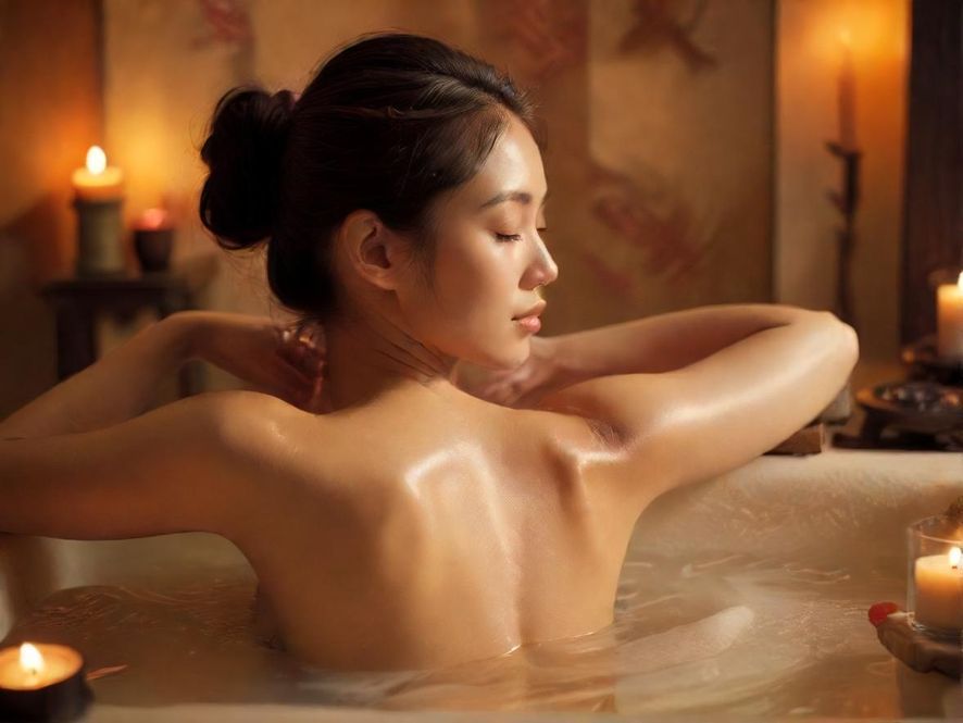 专业按摩师手法特写