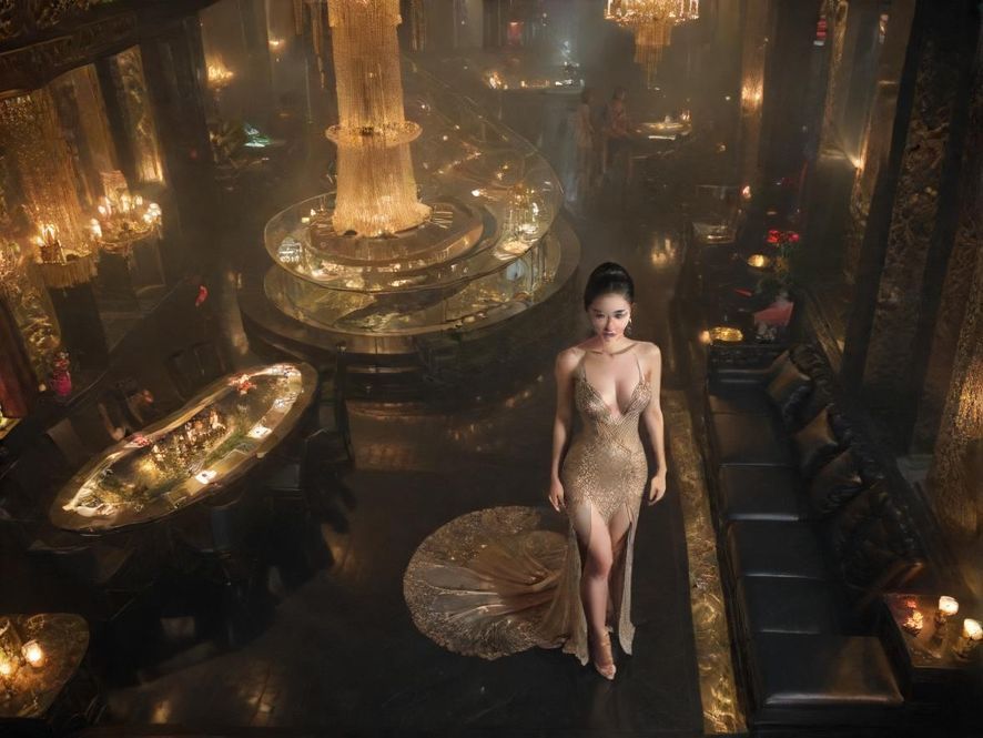 深圳夜场会所豪华大厅实景