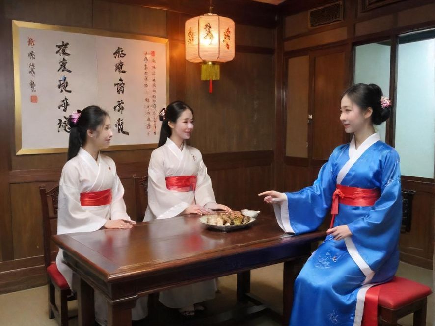 一个看起来非常舒适和高档的会所休息区域