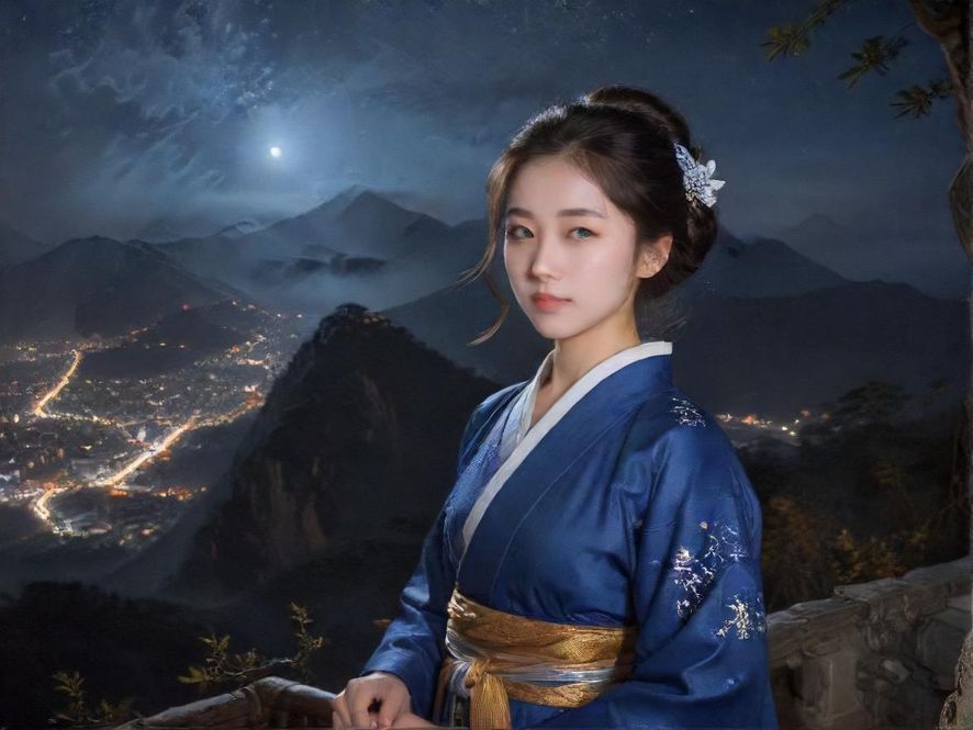 佛山市区夜景,灯火璀璨