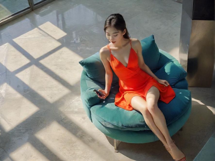 一个人正在手机上浏览洗米网Vip,屏幕上显示着各种休闲场所的信息和图片。