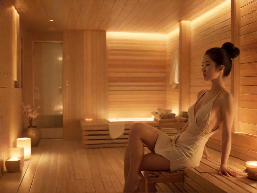 桑拿会所温馨休息区设计图