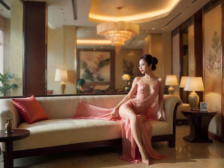 深圳高端休闲会所大堂,氛围私密而宁静