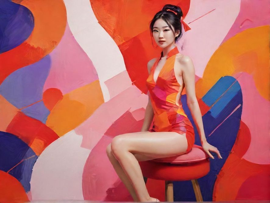 一个抽象插画,描绘了论坛用户在热烈讨论广州桑拿水疗相关话题的场景