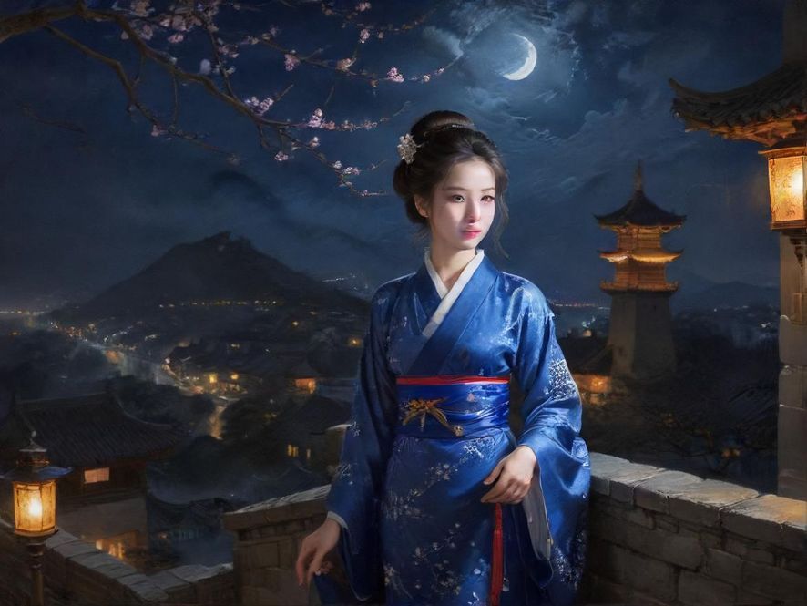 深圳夜景下的休闲娱乐场所俯瞰图