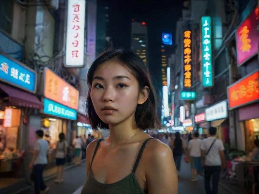 繁忙都市中人们享受休闲生活的场景,充满活力与生机。