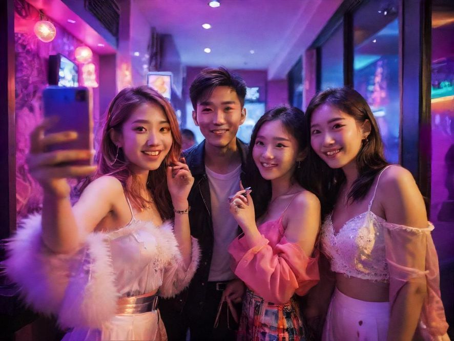 一群年轻人在洗米网ximioo发现的潮流活动中尽情玩乐,充满活力