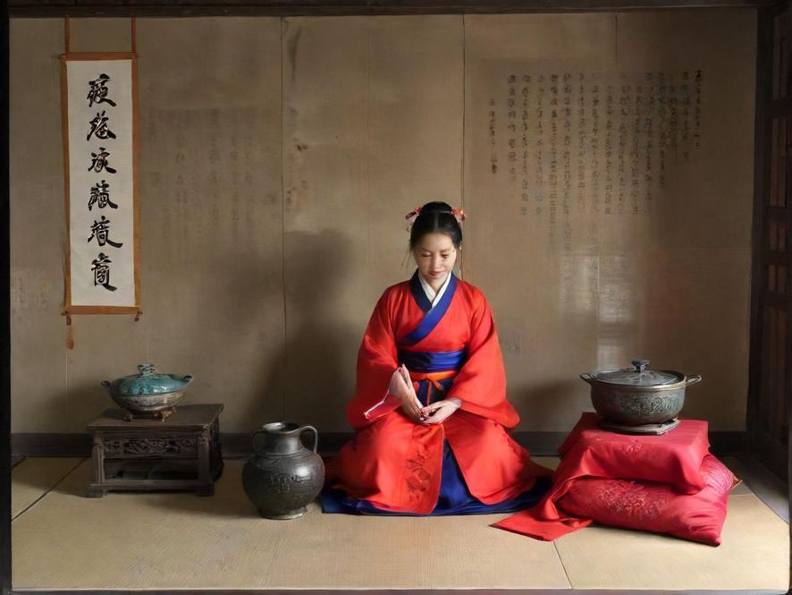 一位专业的足疗师在温馨的中式包间内，用轻柔的手法为顾客进行足部按摩，氛围宁静而舒适。