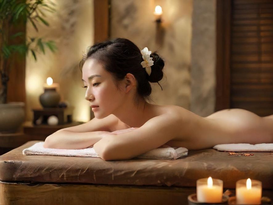 西窖紫龙桑拿会所内部一角，柔和的灯光映照下，呈现出一种唯美而私密的意境，让人感到宁静与放松。