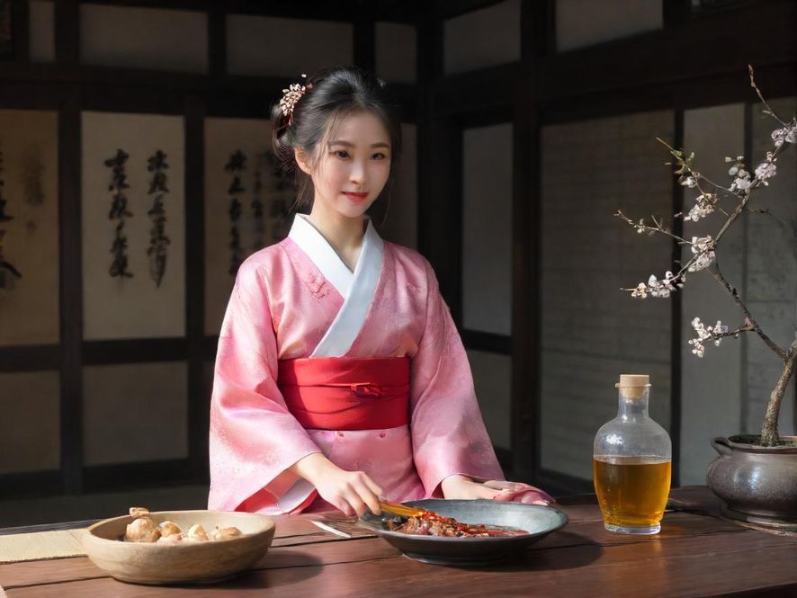 一位身着优雅礼服的都市丽人，在高端酒会中与人交流，背景是璀璨的灯光和精致的装饰。