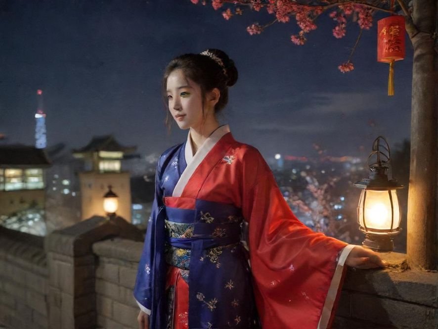 从高空俯瞰广州夜景,五彩斑斓的霓虹灯点亮了繁华的街区,车流如织,展现出这座城市无尽的活力和魅力。