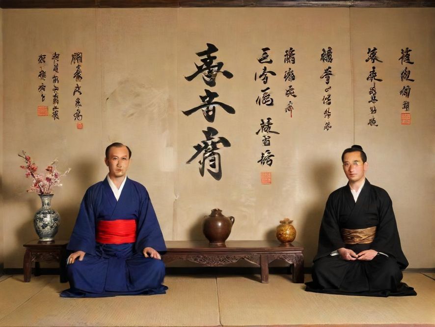 展示虚拟社区中人们热烈互动,背景是城市夜晚的霓虹灯,象征线上与线下生活的融合。